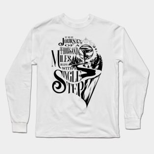 The Journey Of A Thousand Miles Long Sleeve T-Shirt